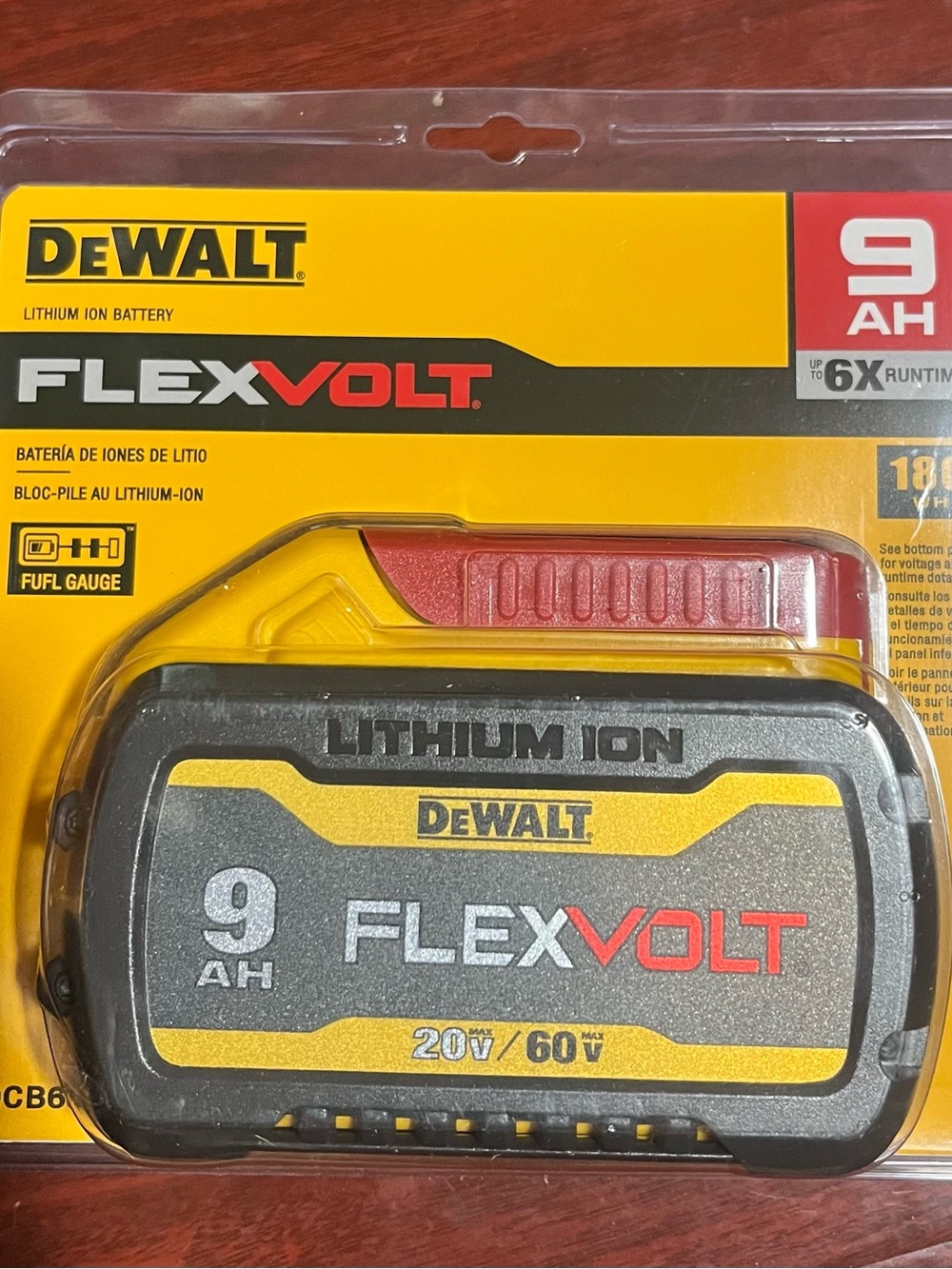 Dewalt DCB609 20V/60V MAX FLEXVOLT 9 Ah Lithium-Ion Battery - Picture 9 of 10